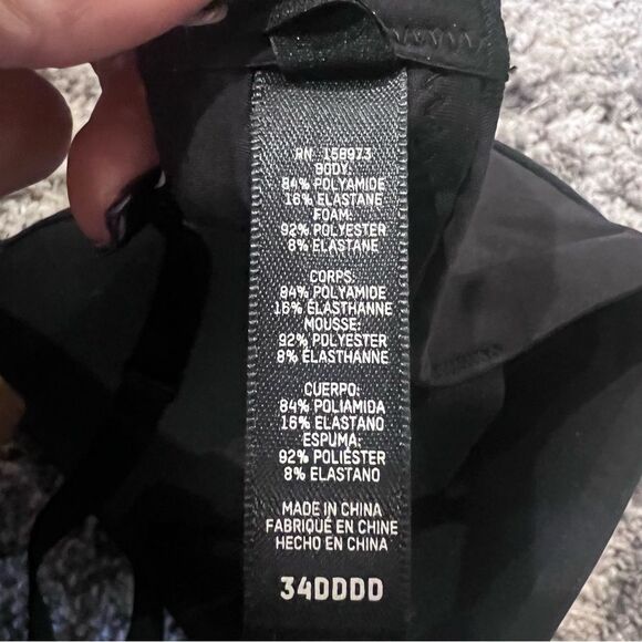 NWT Skims‎ wireless form push up plunge bra onyx size 34dddd - Picture 10 of 10